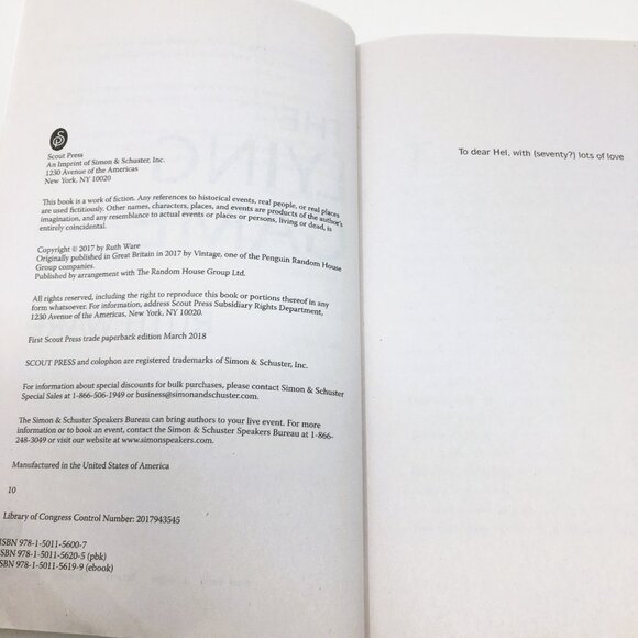 The Lying Game By Ruth Ware Mystery Psychological Thriller Paperback Book - Picture 4 of 10